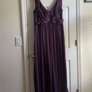 David’s Bridal: Plum bridemaids dress